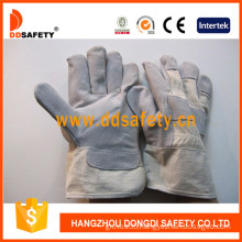 Cow Split White Cotton Back Leather Welder Gloves (DLC109)